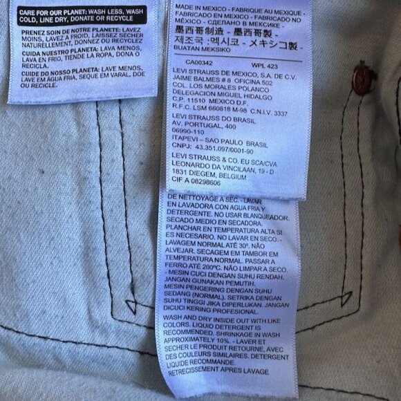 Vintage Levi's 501 Men's Jeans W40 L32 Button-Fly Dark Wash White Oak Cone Denim - Picture 8 of 9